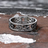 Minimalism Hollow Stainless Steel Band Ring