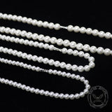 Minimalist Hip Hop Pearl Necklace