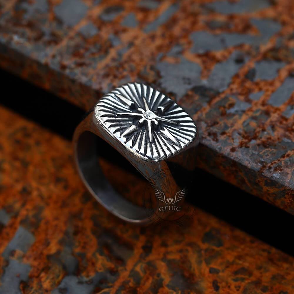 Minimalist Polaris CZ Stainless Steel Ring