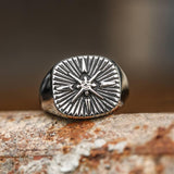 Minimalist Polaris CZ Stainless Steel Ring