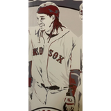 Rare Boston Red Sox 2008 MLB Dunkin Poster with Legendary Players