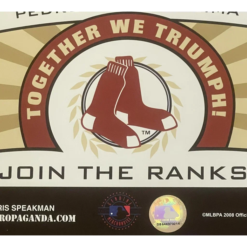 Rare 2008 Boston Red Sox MLB Stars Limited Edition Poster