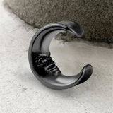 Moon Saddle Human Face Ear Gauge