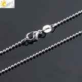 Cat Shape Natural Stone Necklaces With Beads Chain - Lootquake