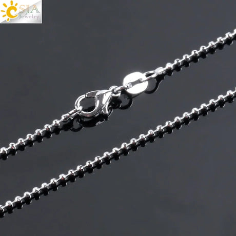 Cat Shape Natural Stone Necklaces With Beads Chain - Lootquake