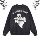 My Favorite Spirit Whiskey Ghost Hoodie Sweatshirt