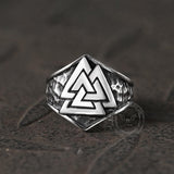 Mysterious Valknut Symbol Stainless Steel Ring