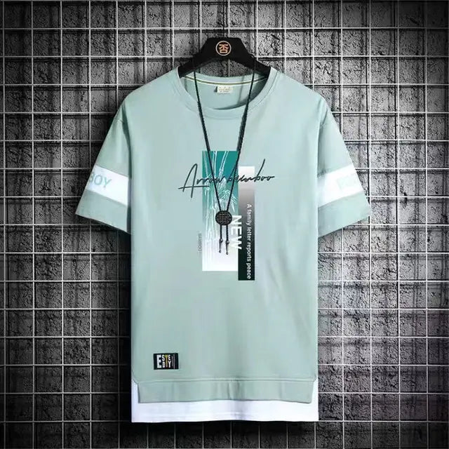 2024 Men's Korean Fashion Summer Short Sleeve T-Shirts - Lootquake