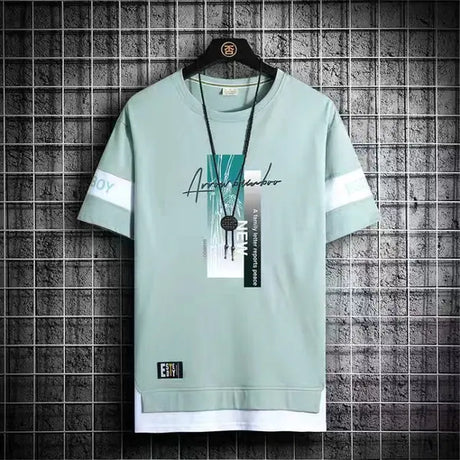 2024 Men's Korean Fashion Summer Short Sleeve T-Shirts - Lootquake