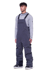 686 Mens Hot Lap Bib - Insulated Thermal Clothing Snow & Ski Bibs - Water & Weather Resistant - Black Denim Large - Lootquake