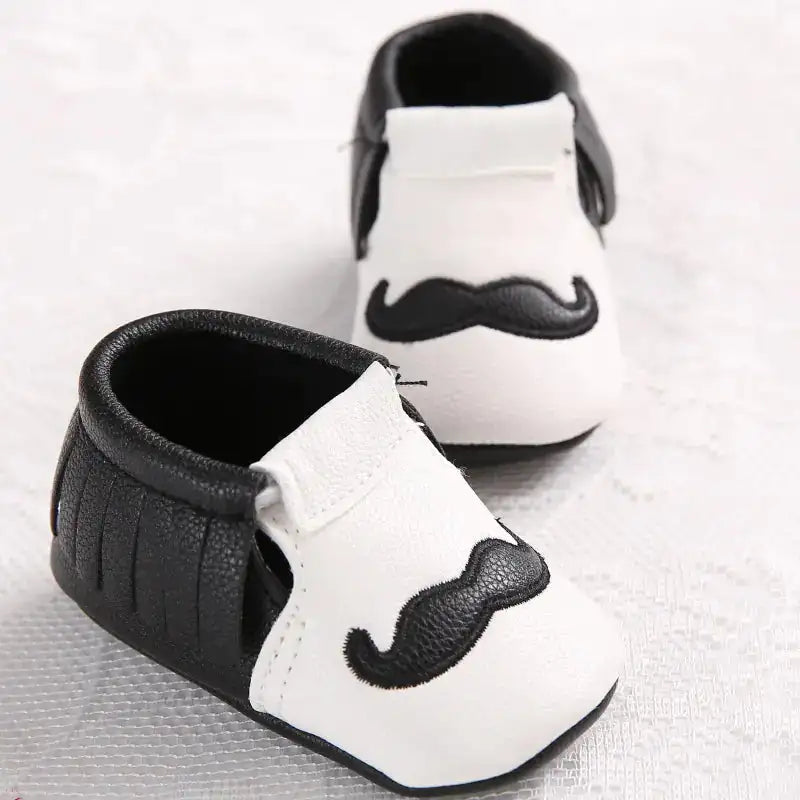 Baby Shoes, Infant Soft Sole Mustache Walker Shoes - Lootquake