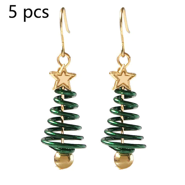 Christmas Earrings Tree Star DIY Earrings - Lootquake