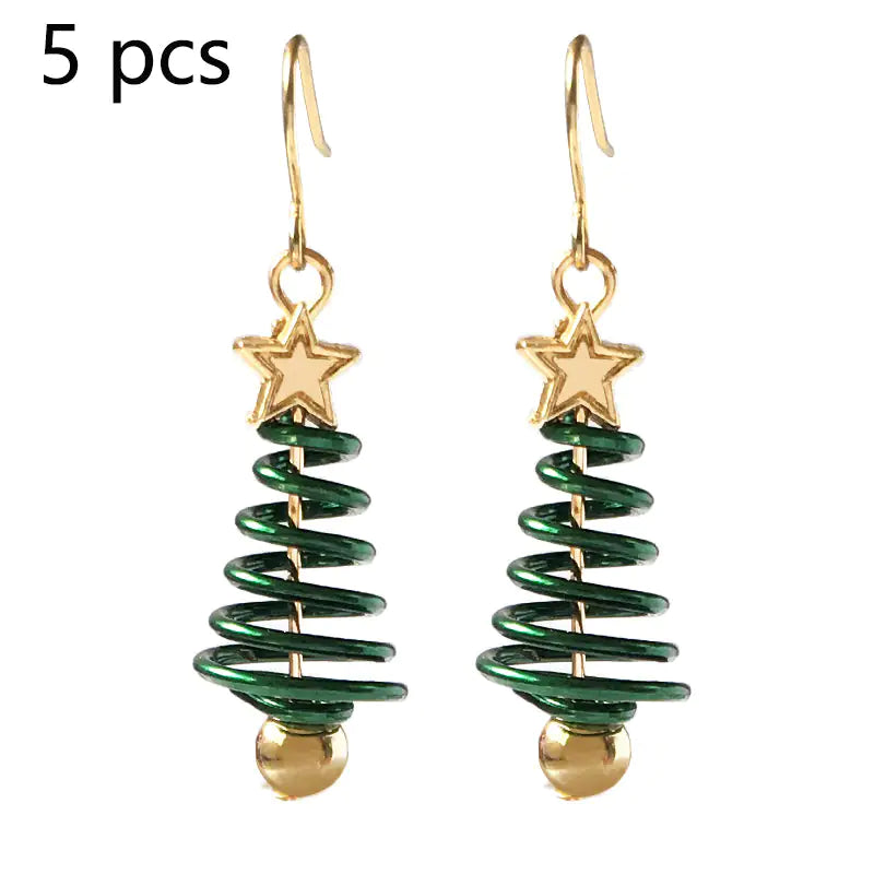 Christmas Earrings Tree Star DIY Earrings - Lootquake