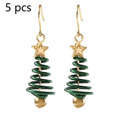 Christmas Earrings Tree Star DIY Earrings - Lootquake