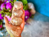 Red Hematoid Quartz, Valentines Day Gifts, Valentines Crystal Hearts, Fire Quartz Valentines Day Hearts