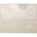 Nautical 1930s Schooners Lemons Crate Label from Santa Barbara