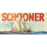 Nautical 1930s Schooners Lemons Crate Label from Santa Barbara