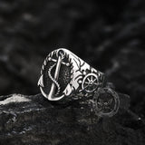Nautical Anchor Stainless Steel Ring