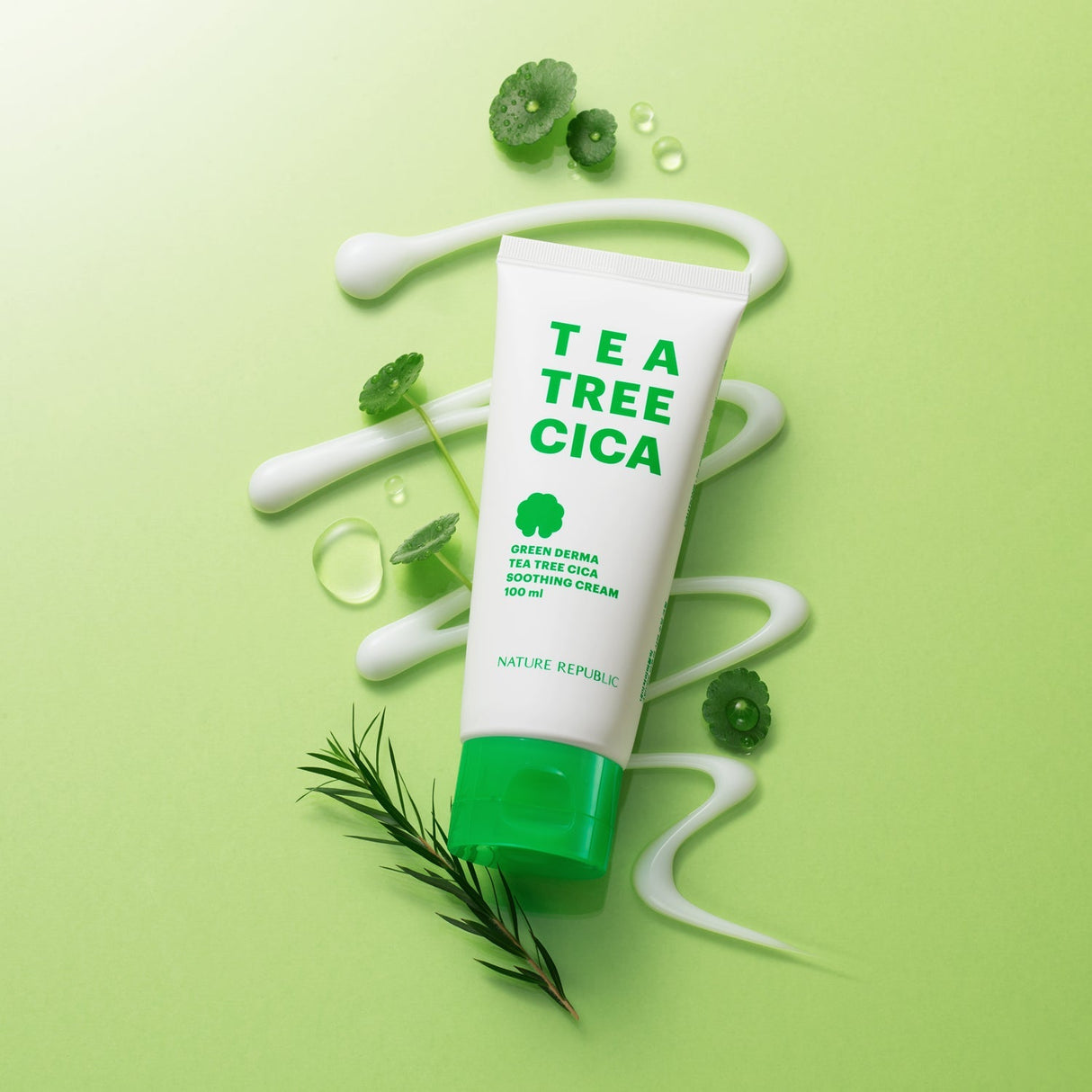 Crema calmante de árbol de té Green Derma Cica