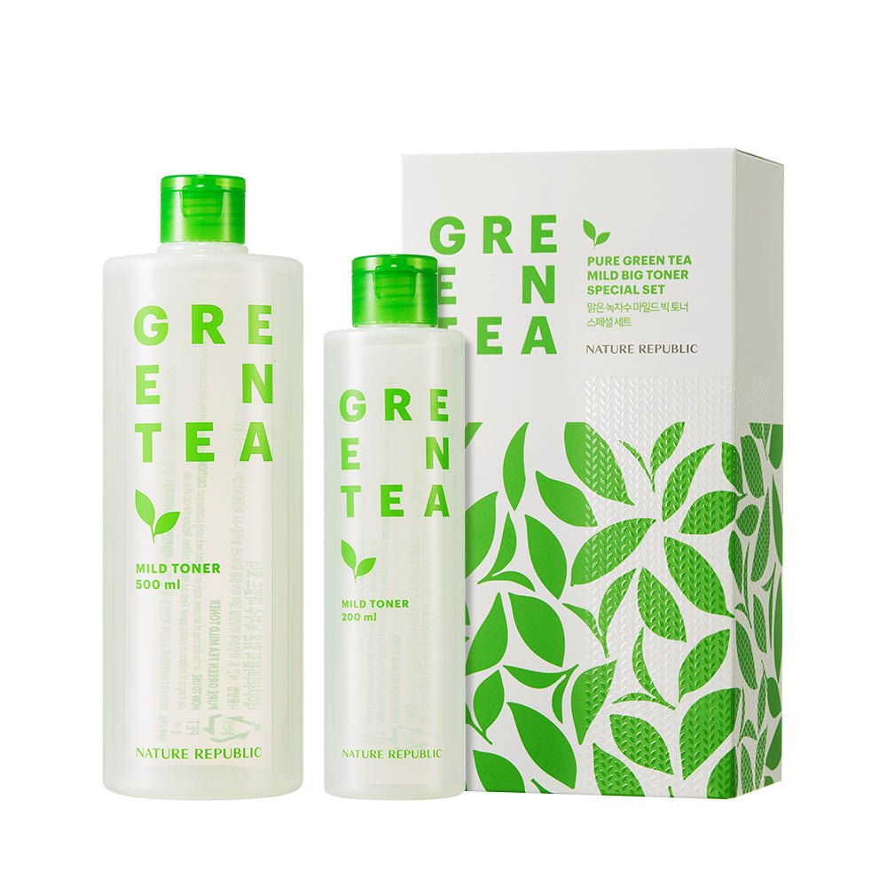 Set especial de tónicos grandes de té verde puro
