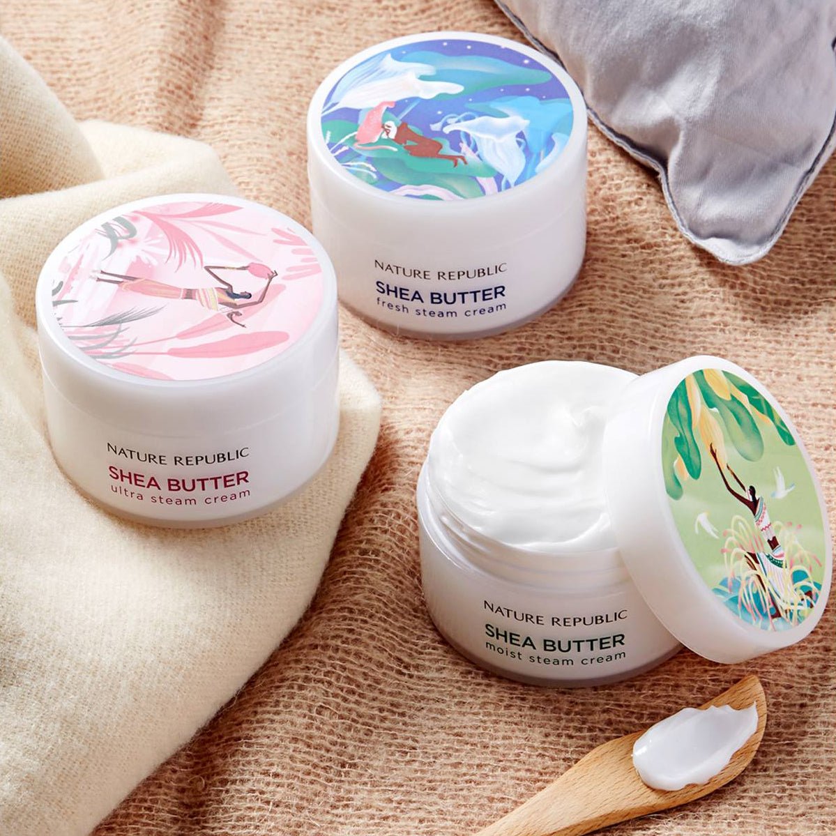 Crema de vapor con manteca de karité Fresh Triple Value Set (piel mixta)