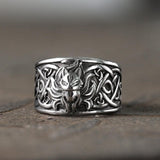 Nine-Tailed Fox Celtic Knot Stainless Steel Ring