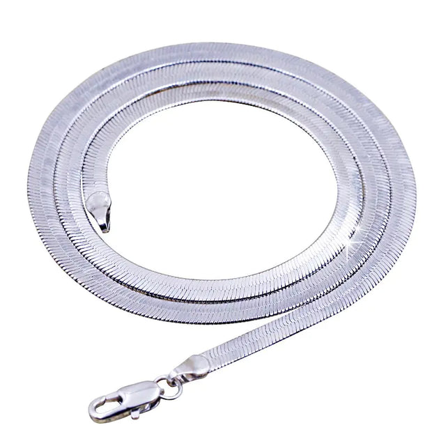 Snake Chain Platinum Plated Men`s Necklaces - Lootquake
