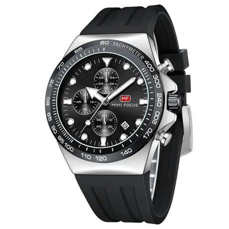 Mini Focus Men Watches Business Sport Wrist Watch (Chronograph/Waterproof/Luminous/Calendar) Silicon Band Fashion Casual Watches for Men - Lootquake