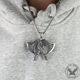 Nordic Axe Stainless Steel Viking Pendant