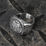 Nordic Bear Paw Stainless Steel Viking Ring