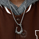 Nordic Viking Fish Hook Stainless Steel Pendant