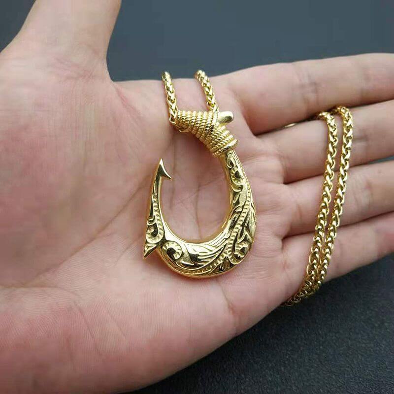 Nordic Viking Fish Hook Stainless Steel Pendant