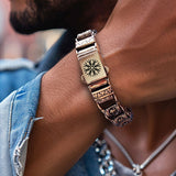 Nordic Viking Rune Stainless Steel Bracelet