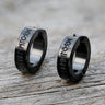 Nordic Viking Runes Stainless Steel Earrings