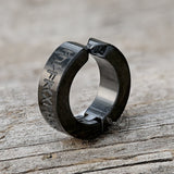 Nordic Viking Runes Stainless Steel Earrings