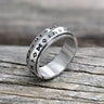 Nordic Viking Runes Stainless Steel Spinner Ring