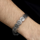 Nordic Viking Totem Stainless Steel Cuff Bracelet