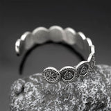 Nordic Viking Totem Stainless Steel Cuff Bracelet