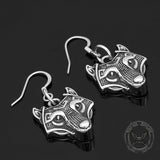Nordic Wolf Stainless Steel Viking Earring