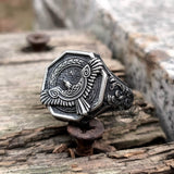 Norse Flying Eagle Stainless Steel Viking Ring