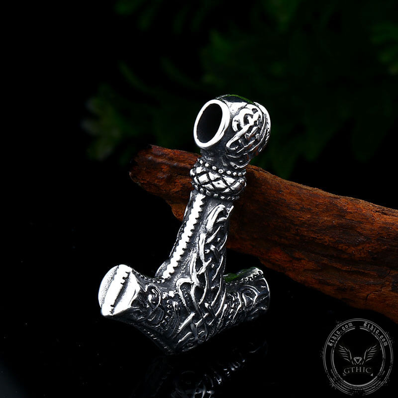 Norse Mjolnir Stainless Steel Viking Pendant