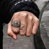 Norse Slavic Wolf Stainless Steel Viking Ring