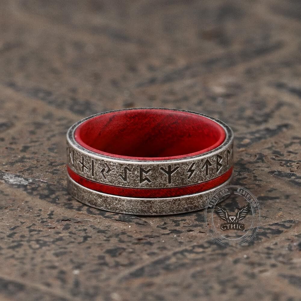 Norse Viking Runes Stainless Steel Ring
