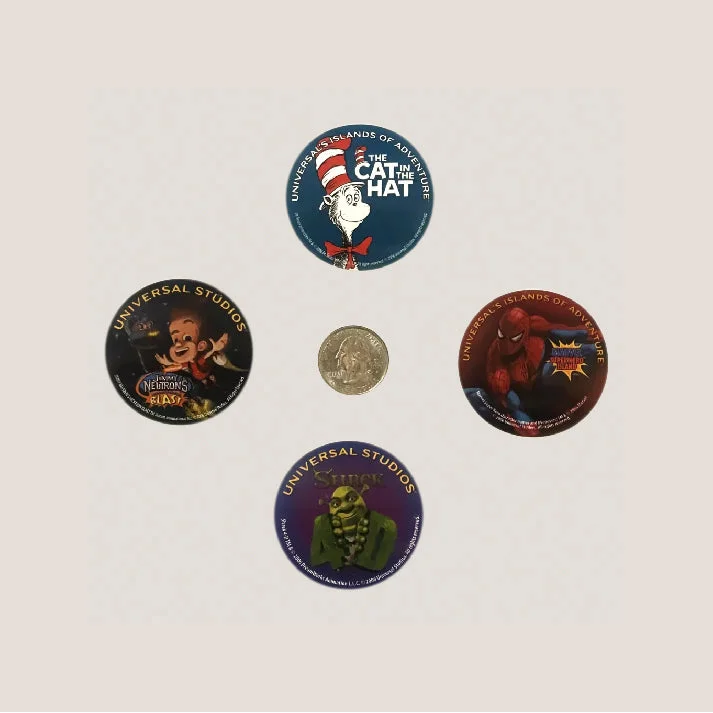 Nostalgic Universal Studios Stickers with Iconic Characters 2006