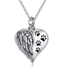 YFN Pet Urn Necklaces Sterling Silver Cat Dog Guardian Angel Wings Urn Necklaces for Ashes Pet Cremation Memory Jewelry for Women Men (pet wings urn necklace) - Lootquake