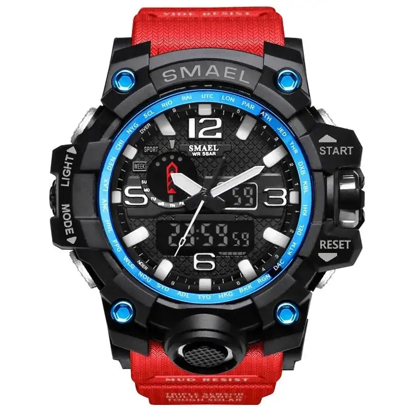 SMAEL Brand Men Sports Watches Dual Display - Lootquake