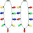 popamaz Christmas LED Light Up Bulb Necklaces 9 LED Bulbs Necklaces with 6 Flash Modes Holiday Necklace Costume Accessories for Christmas Xmas Party Favor(2PCS) - Lootquake