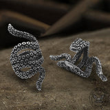Octopus Arm Stainless Steel Ear Cuffs