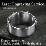 ODIN Runes Valknut 316L Stainless Steel Viking Ring