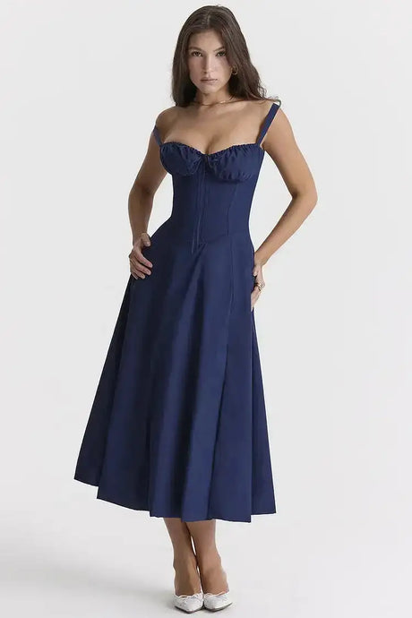 Elegant Vintage Pleated Dresses - Lootquake